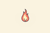 Fire logo creativity glowing. AI generated Image by rawpixel.
