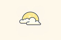 Moon with cloud logo tranquility idyllic. AI generated Image by rawpixel.