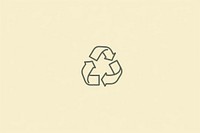 Recycle line logo circle. AI generated Image by rawpixel.