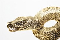 Snake reptile animal gold. AI generated Image by rawpixel.