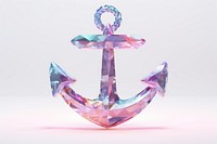 Crystal holographic anchor jewelry electronics accessories. 