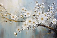 White flowers painting plant backgrounds