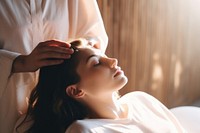 Facial massage adult woman spa. AI generated Image by rawpixel.