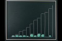 Bar chart blackboard green electronics. AI generated Image by rawpixel.