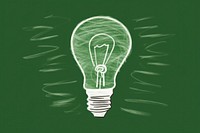 Light bulb lightbulb blackboard green. AI generated Image by rawpixel.