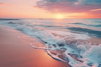 Beach seascape horizon sky landscape panoramic. AI generated Image by rawpixel.