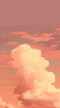 Sunset sky and cloudy backgrounds outdoors nature. AI generated Image by rawpixel.