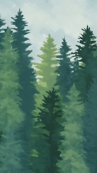 Pine forest backgrounds outdoors woodland. AI generated Image by rawpixel.