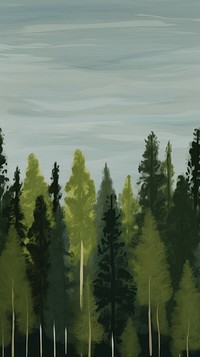 Pine forest backgrounds landscape outdoors. AI generated Image by rawpixel.