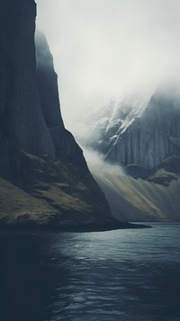 Fjord sky photography landscape. AI generated Image by rawpixel.