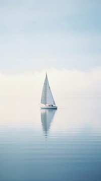 Lake and sailboat watercraft vehicle yacht. AI generated Image by rawpixel.