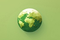 Green earth sphere symbol space. AI generated Image by rawpixel.