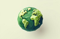 Green earth sphere space topography. AI generated Image by rawpixel.