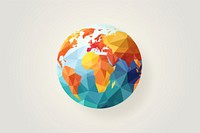 Globe sphere symbol planet. AI generated Image by rawpixel.