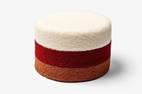 Cake shape wool white background furniture. AI generated Image by rawpixel.