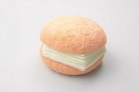 Hamburger shape dessert bread food. AI generated Image by rawpixel.
