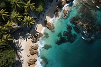 Tropical beach nature outdoors tropics. AI generated Image by rawpixel.