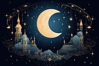 Celestial moon astronomy night. AI generated Image by rawpixel.