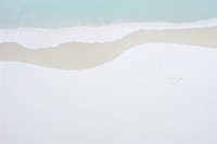 White sea wave on beach outdoors nature ocean. AI generated Image by rawpixel.