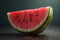 Wet fresh watermelon fruit plant food. AI generated Image by rawpixel.