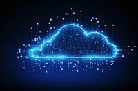 Cloud computing backgrounds blue technology. AI generated Image by rawpixel.