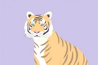 Tiger wildlife cartoon animal. AI generated Image by rawpixel.