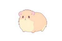 Hamster cartoon mammal rodent. AI generated Image by rawpixel.
