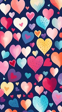 Heart confetti pattern backgrounds creativity. AI generated Image by rawpixel.