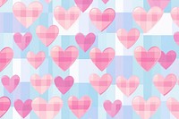 Heart pattern tin backgrounds. AI generated Image by rawpixel.
