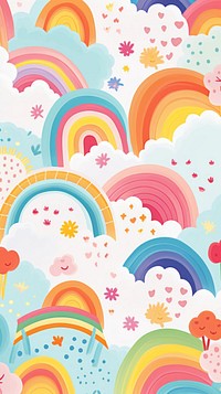 Rainbow pattern nature backgrounds. AI generated Image by rawpixel.