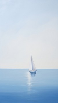 Ocean wave with a white boat watercraft sailboat outdoors. AI generated Image by rawpixel.