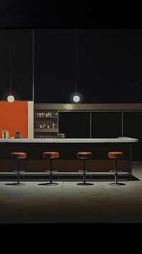 Night bar furniture architecture illuminated