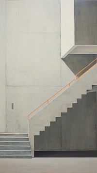 Stairway in modern building architecture staircase handrail. AI generated Image by rawpixel.
