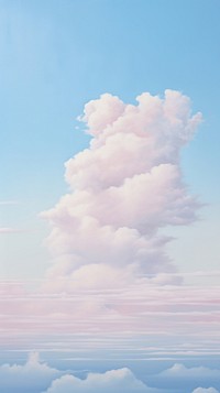 A minimalist cloud sky outdoors nature. AI generated Image by rawpixel.