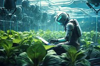 Plant technology futuristic vegetable. AI generated Image by rawpixel.