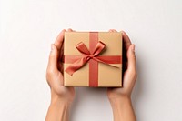 Gift box hand celebration anniversary. AI generated Image by rawpixel.