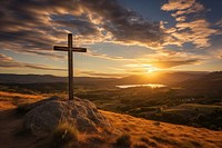 Holy cross landscape outdoors nature. AI generated Image by rawpixel.