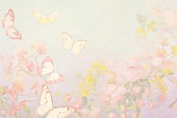 Butterflies in spring season backgrounds pattern flower. AI generated Image by rawpixel.
