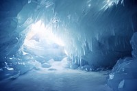 Nature cave ice glacier. AI generated Image by rawpixel.