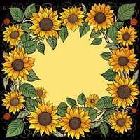 Sunflowers backgrounds plant inflorescence. AI generated Image by rawpixel.