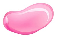 Single color blob petal pink white background. AI generated Image by rawpixel.