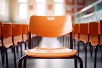Back to school architecture classroom chair. AI generated Image by rawpixel.