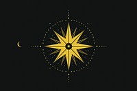 Black color backgrond yellow aesthetic star spiritual style astronomy night constellation. AI generated Image by rawpixel.