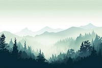 Layer forest mountain vector landscape outdoors nature. AI generated Image by rawpixel.