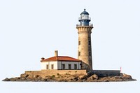 Architecture lighthouse building tower. AI generated Image by rawpixel.