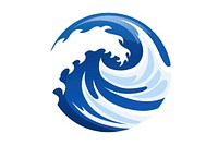 Circle wave logo sea. AI generated Image by rawpixel.