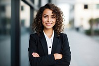 Businesswoman adult smile happy. AI generated Image by rawpixel.