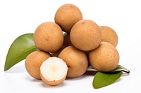 Fresh longan plant food white background. AI generated Image by rawpixel.