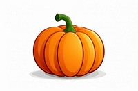 Pumpkin cartoon minimal vegetable plant food. AI generated Image by rawpixel.