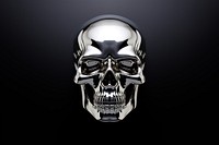 Human skull silver darkness jewelry. AI generated Image by rawpixel.